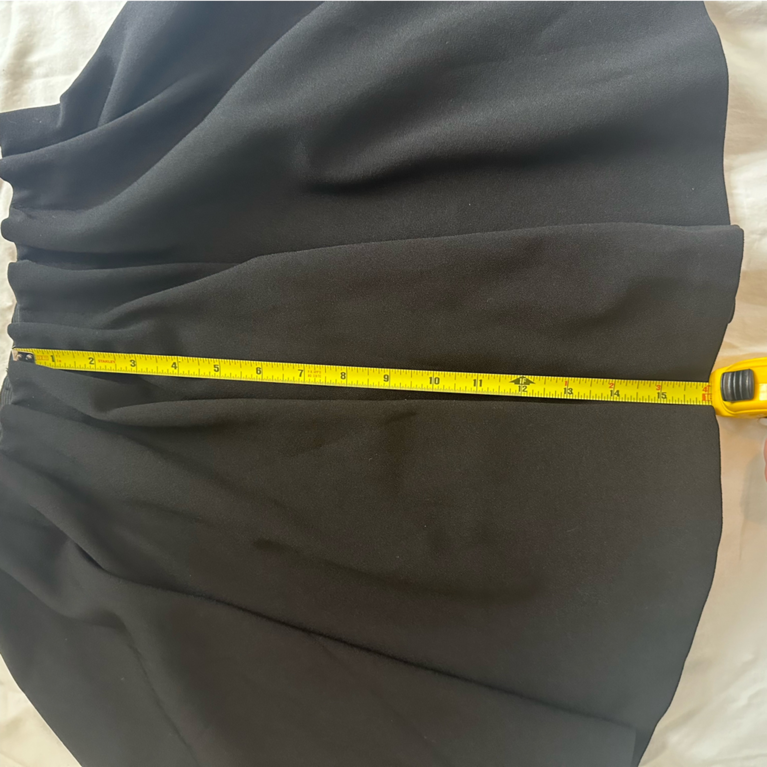 The Impeccable Pig Black High Waisted Skater Mini Skirt Small Flared — image 3 of 6